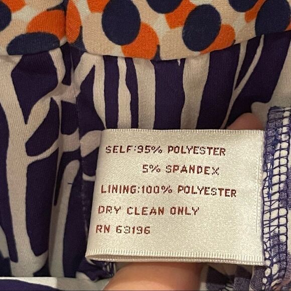 NWT Suzi Chin for Maggy Boutique Purple White Abstract Draped Sleeveless Dress 4 - Picture 8 of 11